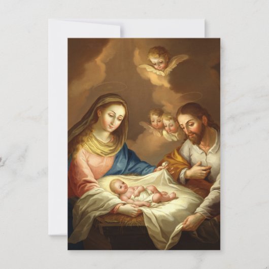 「ラ・ナティヴィダッド」カスタム招待状 招待状 (正面)