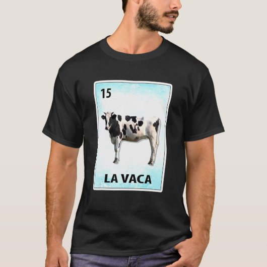 ラ・バカ メキシコ牛カード Tシャツ (正面)
