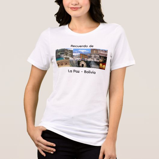 ラ・パス ボリビアの思い出 トライブレンドTシャツ (正面)
