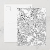 ラ・パス ボリビア 地図 ポストカード (正面/裏面)