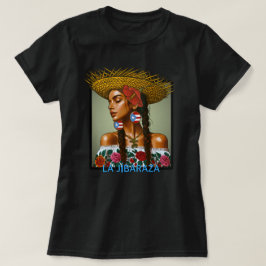 ラ・ヒバラザ – プエルトリコのヒバラ女性の芸術作品 • ボリクア Tシャツ