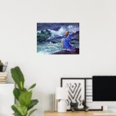 ラ・ファージ – 嵐を呼び日本の出すリシ… ポスター (ホームオフィス)