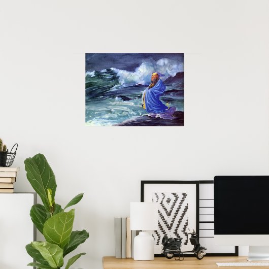 ラ・ファージ – 嵐を呼び日本の出すリシ… ポスター (ホームオフィス)