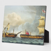 ラ・フィクの捕獲、1795年1月5日、「N」より。 フォトプラーク (側面)