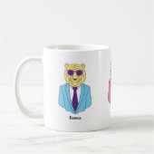 「ラ・フェラル・ファミリア」 – スーツを着た動物スタイリッシュ三尾 コーヒーマグカップ (左)