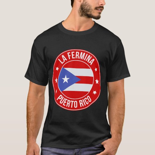 ラ・フェルミナ、プエルトリコの街 Tシャツ (正面)
