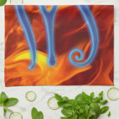 ラ&フレイムス古代エジプトのワジェットのシンボルの目 キッチンタオル (折り畳み)