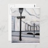 ラ・プティ・ポン、パリ フランス ポストカード (正面/裏面)