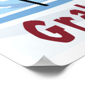 ラ・プラニュ，フランス，スキー ポスター (角)