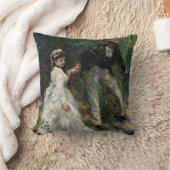 ラ・プロムナードルノアール印象派絵を描の芸術 クッション (ブランケット)