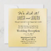 ラ・ベガス ラッキー・イン・ラブ レセプション 招待状 (裏面)