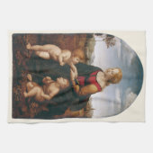 ラ・ベル・ジャルディニエール（Raphaelによる) キッチンタオル (横)