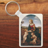 ラ・ベル・ジャルディニエール（Raphaelによる） キーホルダー (正面)