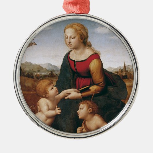 ラ・ベル・ジャルディニエール(Raphaelによる) メタルオーナメント (正面)