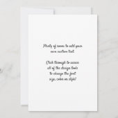 ラ・ベル・ジャルディニエール（Raphaelによる) 招待状 (裏面)