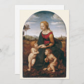 ラ・ベル・ジャルディニエール（Raphaelによる) 招待状 (正面/裏面)