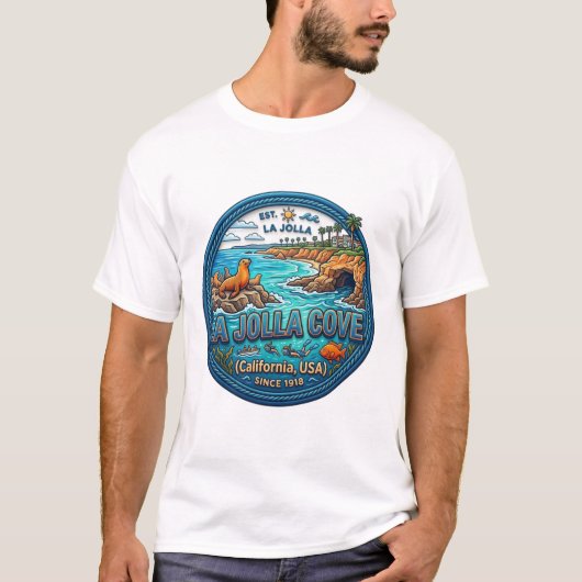 ラ・ホヤ・コーブ カリフォルニア Tシャツ (正面)
