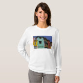 ラ・ボカ地区のカラフルな建築 Tシャツ (正面フル)