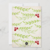 ラ・ボ・ホー・チックなクリスマスパーティー　ローレル＆ベリーズ 招待状 (裏面)