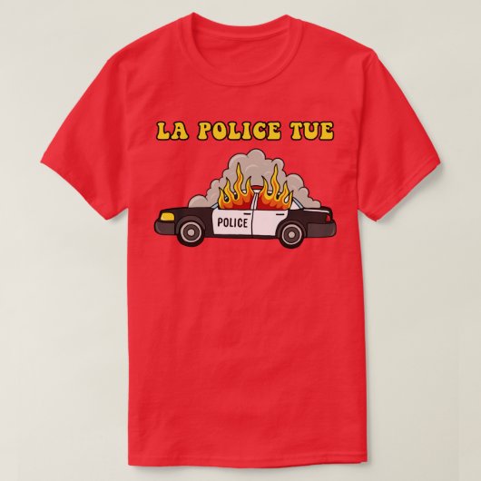 ラ・ポリス火 Tシャツ (デザイン正面)