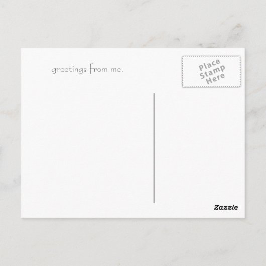 ラ・ミア・アミカ。 ポストカード (裏面)