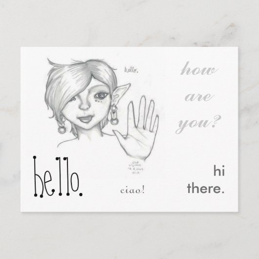 ラ・ミア・アミカ。 ポストカード (正面)