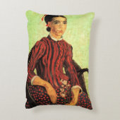 ラ・ムーム、ビンセント・ヴァン・ゴッホの前に座る アクセントクッション (裏面(縦))