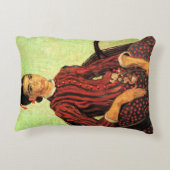 ラ・ムーム、ビンセント・ヴァン・ゴッホの前に座る アクセントクッション (裏面)