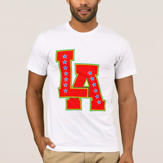 ラ・ラ・ランドと天使の都 Tシャツ (正面)