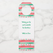 ラ・ラ・ラ・ラ・ラ・ラマ！ワイ・ウォーター・カラー・クリスマス ボトルネックタグ (裏面)