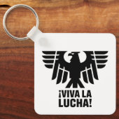 ラ・ルチャ!イーグルはっきりしたユニオンのシンボル抗議アート キーホルダー (正面)