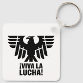 ラ・ルチャ!イーグルはっきりしたユニオンのシンボル抗議アート キーホルダー (裏面)