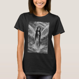 ラ・ルーナ ダークエンジェル フェアリー 女性 ゴス ファンタジー アート Tシャツ