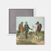 ラ・レンコントレ、またはボンジュール・モンシュー・クールベット， 1854 マグネット (正面/裏面)