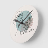 ラ・レーヴェース裏書き – アート・ミニマルサイト ラウンド壁時計 (傾斜)