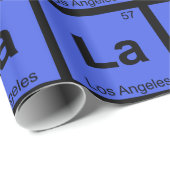 ラ – ロサンゼルスカリフォルニア化学シンボルシティ ラッピングペーパー (ロールコーナー)