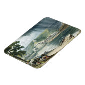 ラ・ロッシュ、「セーヌ川の眺め」より、T刻印 マグネット (左側)