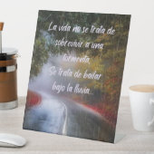 ラ・ヴィダ・ノ・セトラータ・デ・ソブレビエa una tormenta、 台座サイン (インサイチュ)