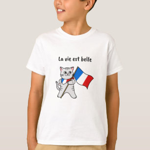 ラ·ヴィ·エスト·ベル·キャッフランスのト Tシャツ