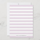 ラ ヴィ オン ローズ フローラル ウェディング 招待状 - 紫 (裏面)