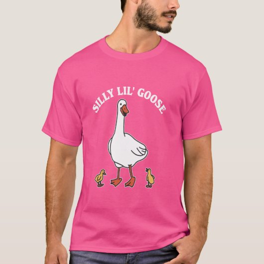リおもしろいル間抜けグースアパレル Tシャツ (正面)