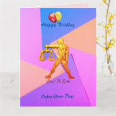 リはかりで測ブラ誕生日/九月二十三日~十月二十二日 カード (黄色い花)