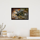 リアガンナータレット – リベレーターB24 ポスター (キッチン)