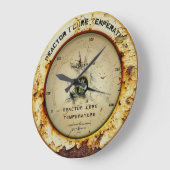 リアクタコア温度壁クロック ラージ壁時計 (傾斜)