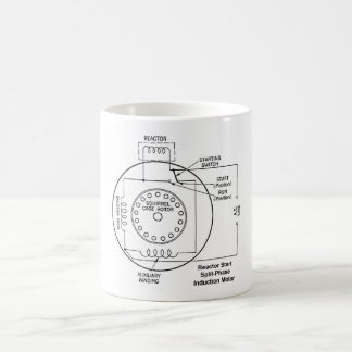 リアクトル始動分割相誘導電動機図 コーヒーマグカップ