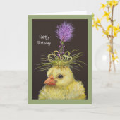 リアトリスの誕生日カードで覗く カード (黄色い花)