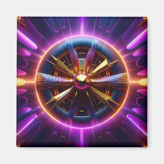 リアプノフのフラクタルを多用する装飾用クッション マグネット