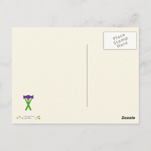 リアムアッド名やぎカラフルカワイカッコいいトな動物 ポストカード (裏面)