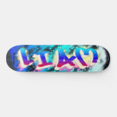 リアムグカスタマイズラフィティ浪人スケートボード スケートボード (横)