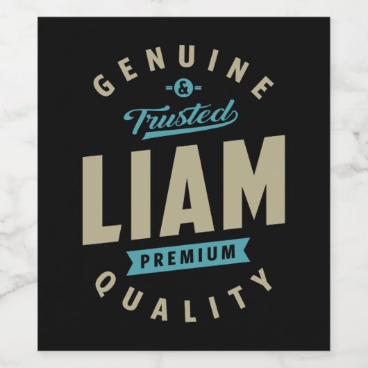 リアム本物 ワインラベル (シングルラベル)